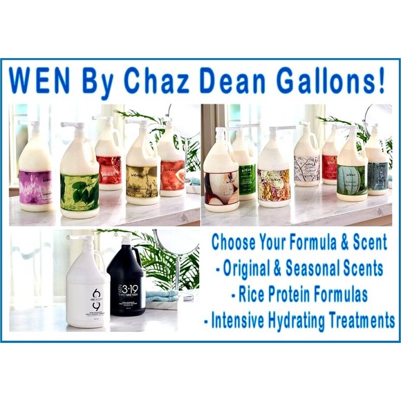WEN GALLONS CLEANSING CONDITIONER NEW IN BOX W/ PUMP FACTORY SEALED CHOOSE SCENT - Picture 1 of 16